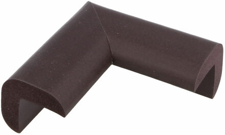 amig Hoekbeschermers - 4x - met plakbevestiging - zwart - rubber - kind bescherming scherpe hoeken