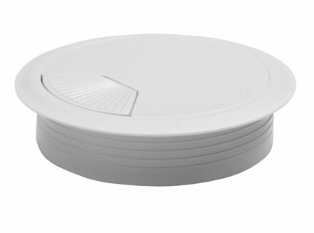 amig Kabeldoorvoer - kunststof dop met opening - Dia 60 mm x H20 mm - wit