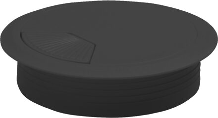 amig Kabeldoorvoer - kunststof dop met opening - Dia 60 mm x H20 mm - zwart