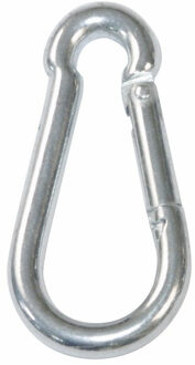 amig Karabijnhaak - 1x - roestvrij staal 316 - 6 x 60mm - 60kg - musketonhaak