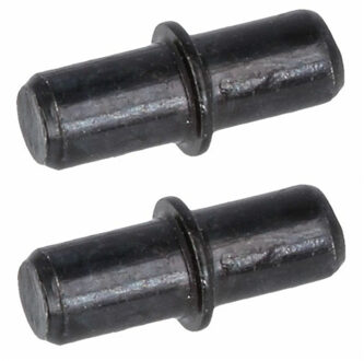 amig Kastplankdragers/steunen - 40x stuks - metaal - zwart - D5 x L16 mm