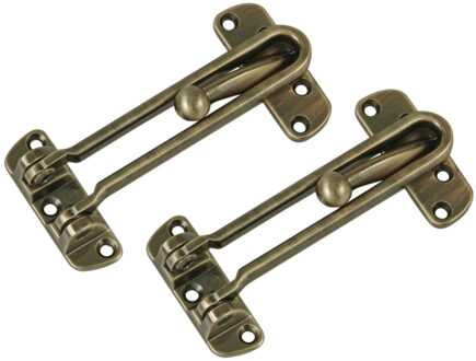 amig kierstandhouder - 2x - 120mm - antiek messing - incl schroeven - inbraakbeveiliging