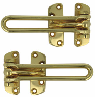 amig kierstandhouder - 2x - 120mm - goud - incl schroeven - inbraakbeveiliging