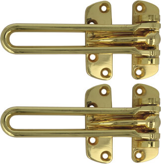 amig kierstandhouder - 2x - 120mm - messing - incl schroeven - inbraakbeveiliging