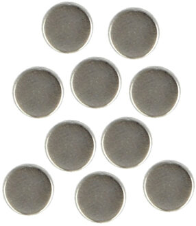 amig Magneten setje rond - zilver - 10x stuks - 10 x 3 mm - Hobby artikelen/Memobord/Koelkast