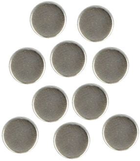 amig Magneten setje rond - zilver - 20x stuks - 10 x 3 mm - Hobby artikelen/Memobord/Koelkast