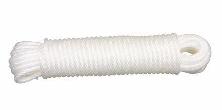 amig paracord touw - 10 meter - D5mm - 110kg - PE/PVC - wit - Touw