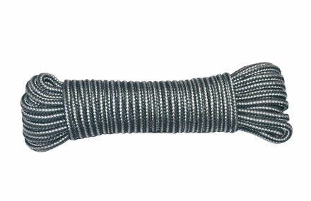 amig Paracord touw - 15 meter - D4mm - 100kg - PP/PE - legergroen/wit