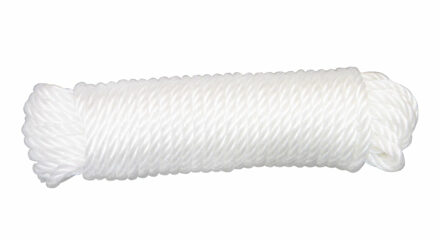 amig paracord touw - 15 meter - D5mm - 110kg - polypropyleen - wit - Touw