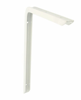 amig Plankdrager/planksteun - aluminium - gelakt wit - H350 x B200 mm - max gewicht 45 kg - Plankdragers