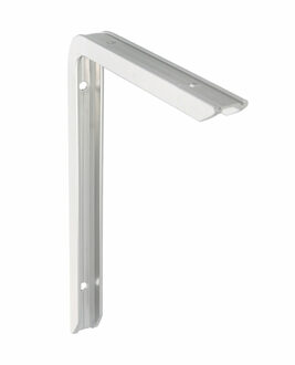 amig Plankdrager/planksteun - aluminium - gelakt zilver - H120 x B80 mm - max gewicht 75 kg