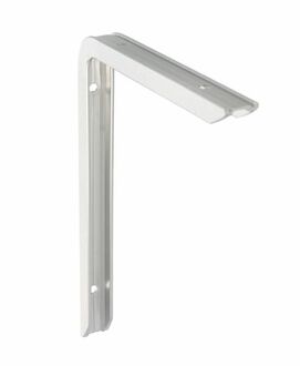 amig Plankdrager/planksteun - aluminium - gelakt zilver - H200 x B150 mm - max gewicht 60 kg - Plankdragers Zilverkleurig