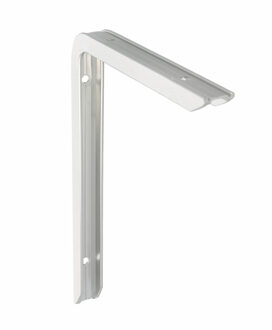 amig Plankdrager/planksteun - aluminium - gelakt zilver - H200 x B150 mm - max gewicht 60 kg