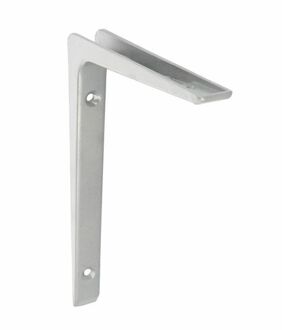 amig Plankdrager/planksteun - aluminium - gelakt zilvergrijs - H150 x B100 mm - Plankdragers Zilverkleurig