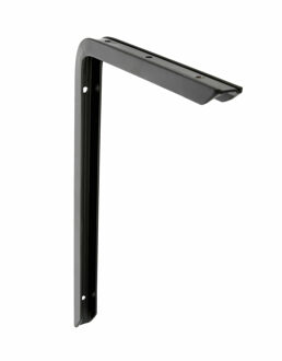 amig Plankdrager/planksteun - aluminium - gelakt zwart - H250 x B150 mm - max gewicht 50 kg