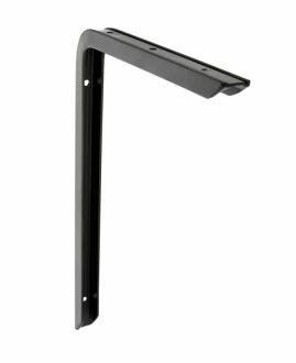 amig Plankdrager/planksteun - aluminium - gelakt zwart - H300 x B200 mm - max gewicht 30 kg