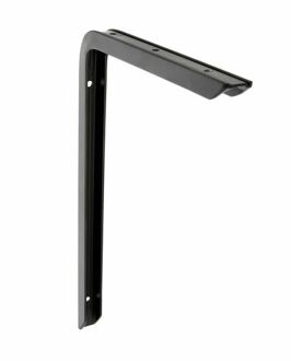 amig Plankdrager/planksteun - aluminium - gelakt zwart - H350 x B200 mm - max gewicht 45 kg - Plankdragers