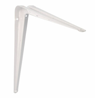 amig Plankdrager/planksteun - metaal - wit - H400 x B350 mm