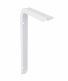 amig Plankdrager/planksteun van aluminium - gelakt wit - H300 x B200 mm - heavy support