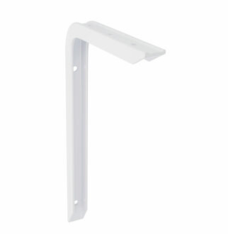 amig Plankdrager/planksteun van aluminium - gelakt wit - H350 x B200 mm - heavy support