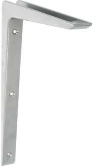 amig Plankdrager/planksteun van aluminium - gelakt zilvergrijs - H300 x B200 mm