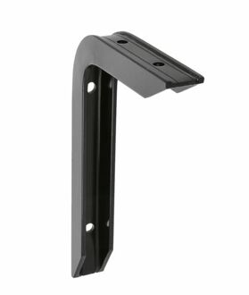 amig Plankdrager/planksteun van aluminium - gelakt zwart - H150 x B100 mm - heavy support - Plankdragers