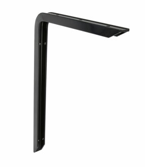 amig Plankdrager/planksteun van aluminium - gelakt zwart - H250 x B150 mm - heavy support