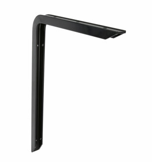 amig Plankdrager/planksteun van aluminium - gelakt zwart - H300 x B200 mm - heavy support