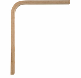 amig Plankdrager/planksteun van hout - lichtbruin - H200 x B150 mm