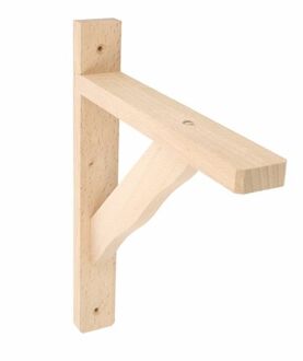 amig Plankdrager/planksteun van hout - lichtbruin - H280 x B230 mm - Tot 95 kg - Plankdragers