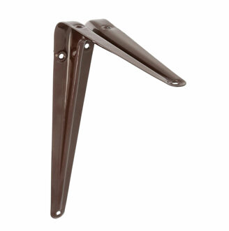 amig Plankdrager/planksteun van metaal - gelakt bruin - H200 x B150 mm