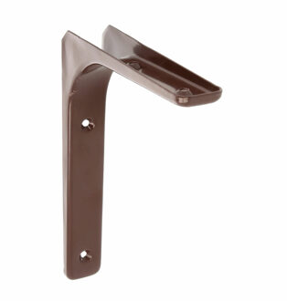 amig Plankdrager/planksteun van metaal - gelakt bruin - H200 x B250 mm