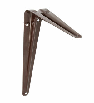 amig Plankdrager/planksteun van metaal - gelakt bruin - H225 x B200 mm