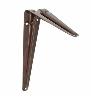 amig Plankdrager/planksteun van metaal - gelakt bruin - H250 x B200 mm