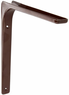 amig Plankdrager/planksteun van metaal - gelakt bruin - H250 x B300 mm
