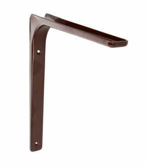 amig Plankdrager/planksteun van metaal - gelakt bruin - H300 x B400 mm