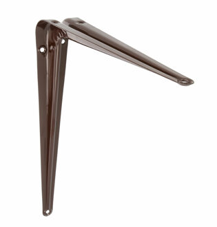 amig Plankdrager/planksteun van metaal - gelakt bruin - H400 x B350 mm - Plankdragers