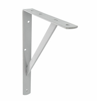 amig Plankdrager/planksteun van metaal - gelakt grijs - H300 x B225 mm - Tot 260 kg