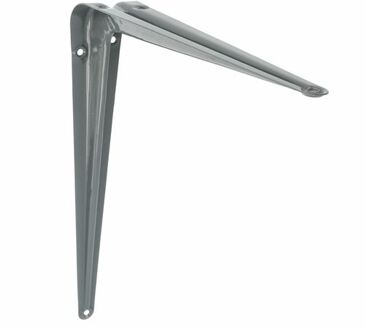 amig Plankdrager/planksteun van metaal - gelakt grijs - H300 x B250 mm - Plankdragers