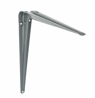 amig Plankdrager/planksteun van metaal - gelakt grijs - H350 x B300 mm