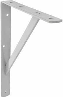 amig Plankdrager/planksteun van metaal - gelakt grijs - H400 x B275 mm - Tot 225 kg