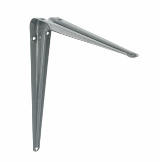 amig Plankdrager/planksteun van metaal - gelakt grijs - H450 x B400 mm