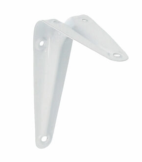 amig Plankdrager/planksteun van metaal - gelakt wit - 150 x 125 mm