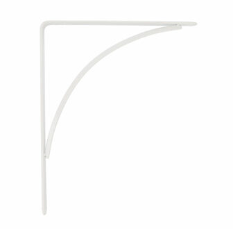 amig Plankdrager/planksteun van metaal - gelakt wit - H150 x B125 mm - Tot 105 kg