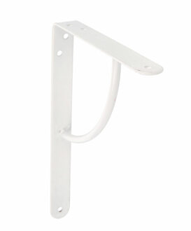 amig Plankdrager/planksteun van metaal - gelakt wit - H150 x B125 mm - Tot 110 kg