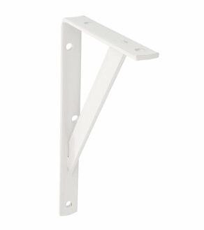 amig Plankdrager/planksteun van metaal - gelakt wit - H250 x B150 mm - Tot 320 kg