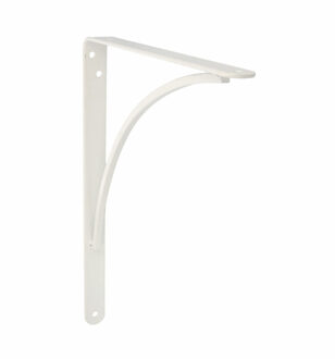 amig Plankdrager/planksteun van metaal - gelakt wit - H250 x B200 mm - Tot 65 kg
