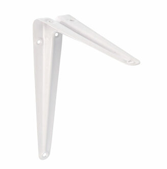 amig Plankdrager/planksteun van metaal - gelakt wit - H250 x B200 mm