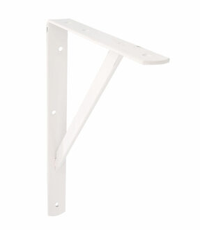 amig Plankdrager/planksteun van metaal - gelakt wit - H300 x B225 mm - Tot 260 kg