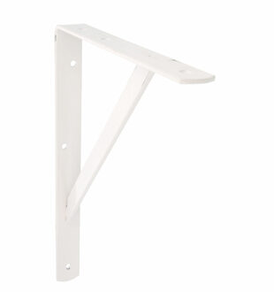 amig Plankdrager/planksteun van metaal - gelakt wit - H400 x B275 mm - Tot 225 kg